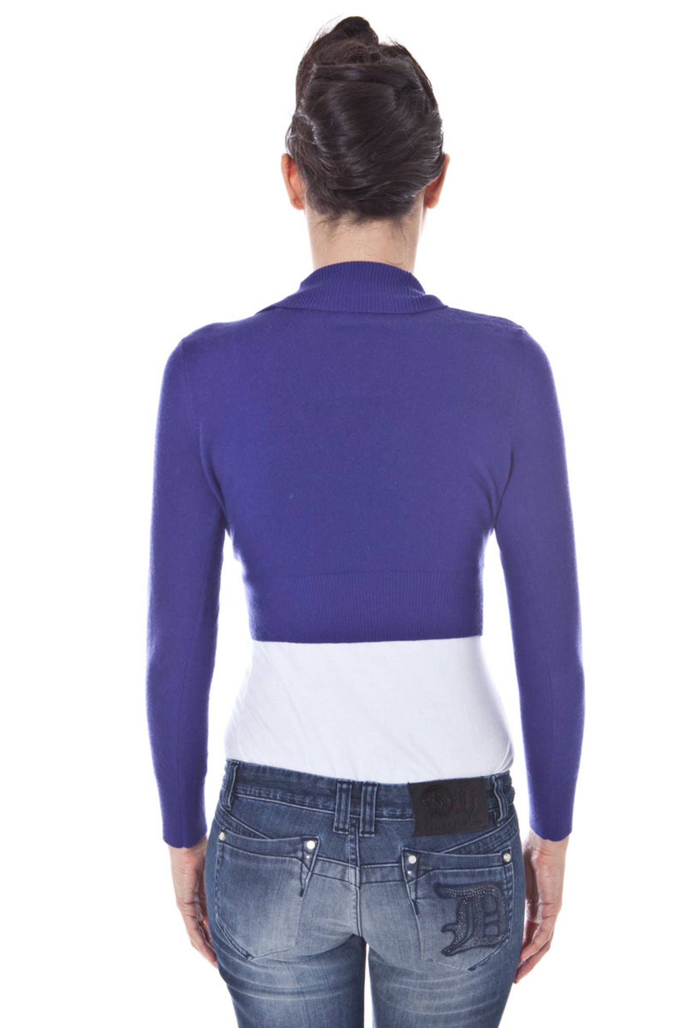 DATCH COPRISPALLE MANICHE LUNGHE DONNA VIOLA - immagine 2