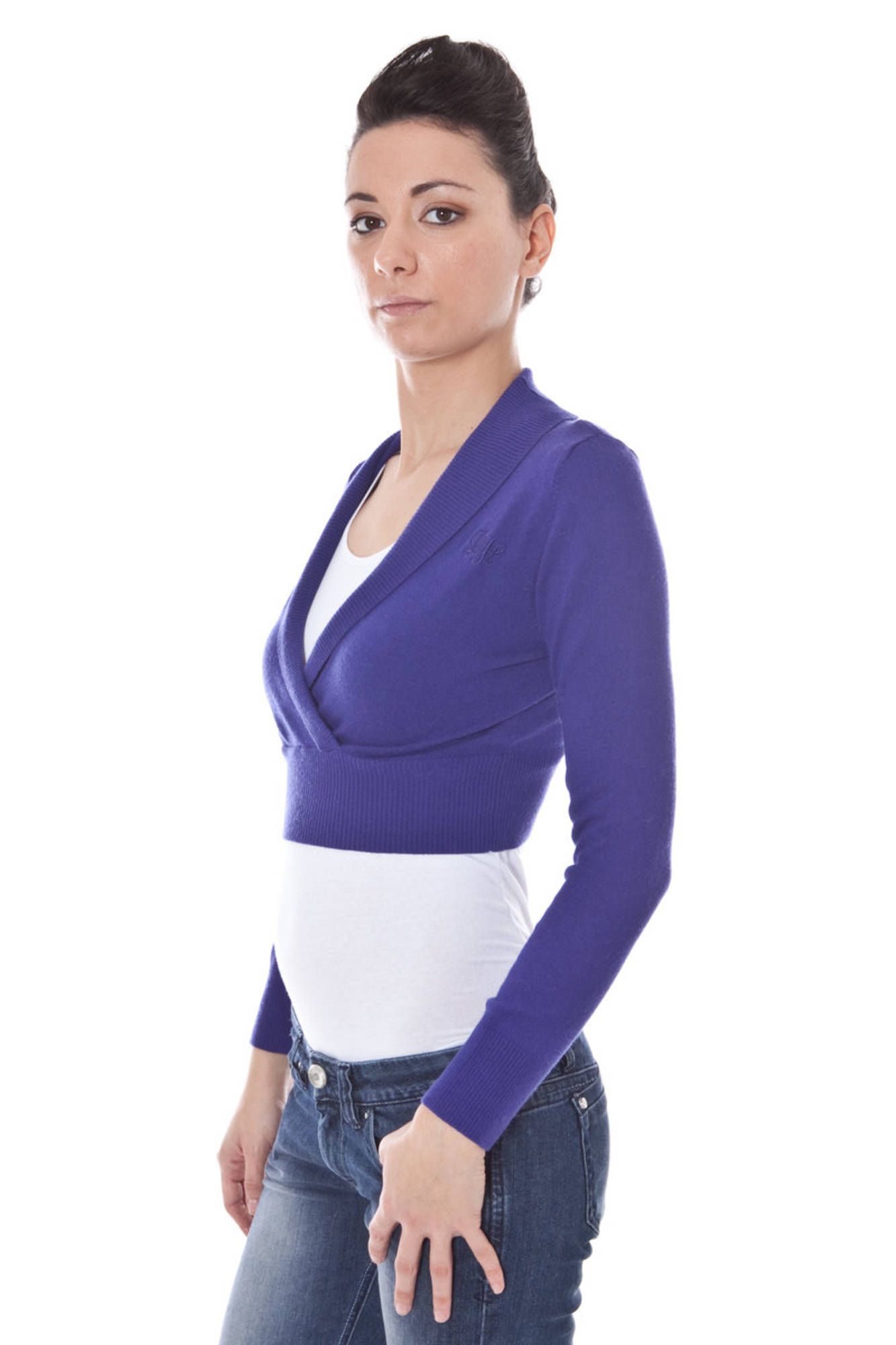 DATCH COPRISPALLE MANICHE LUNGHE DONNA VIOLA - immagine 3