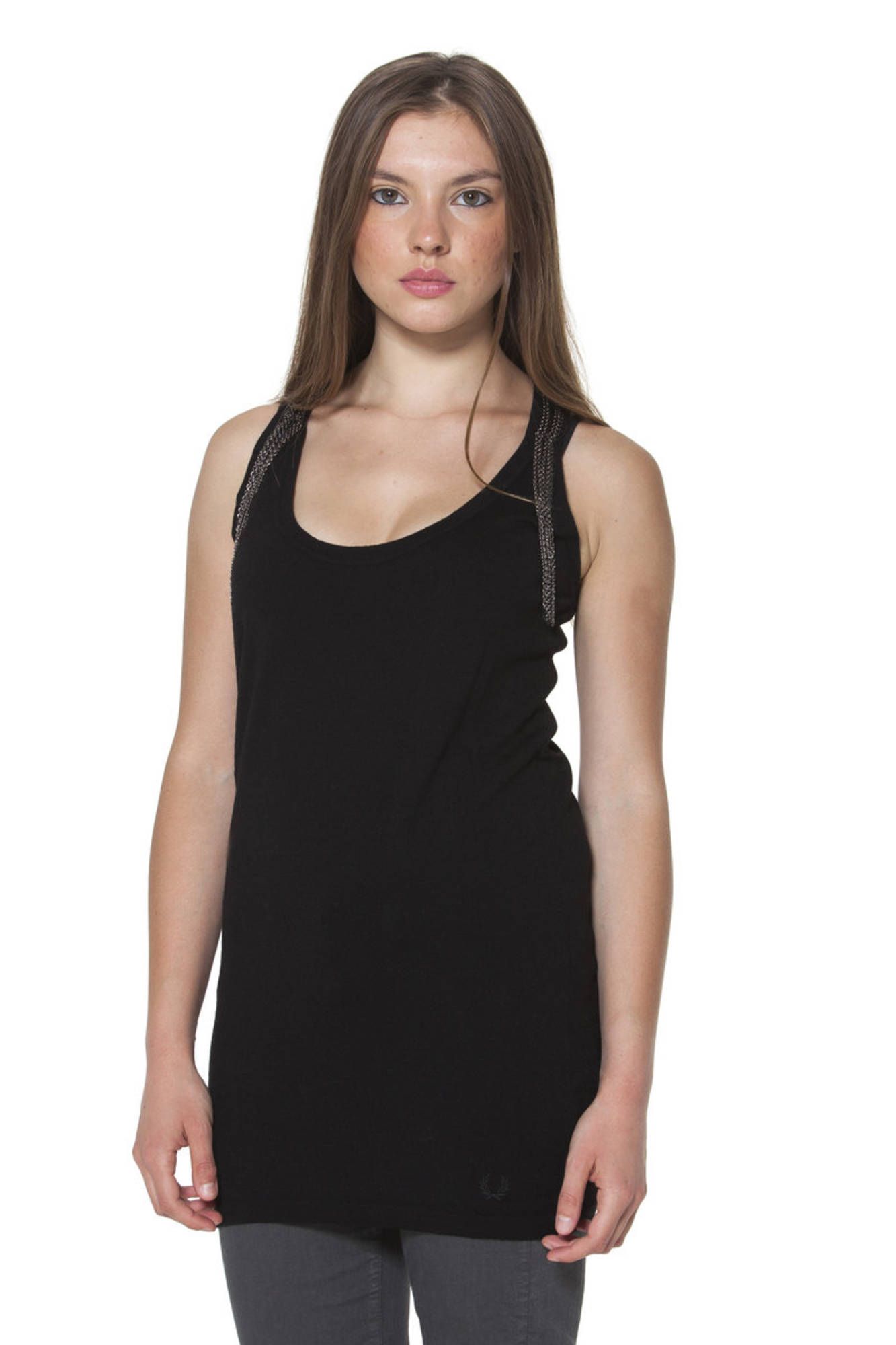 FRED PERRY CANOTTA DONNA NERO - immagine 2