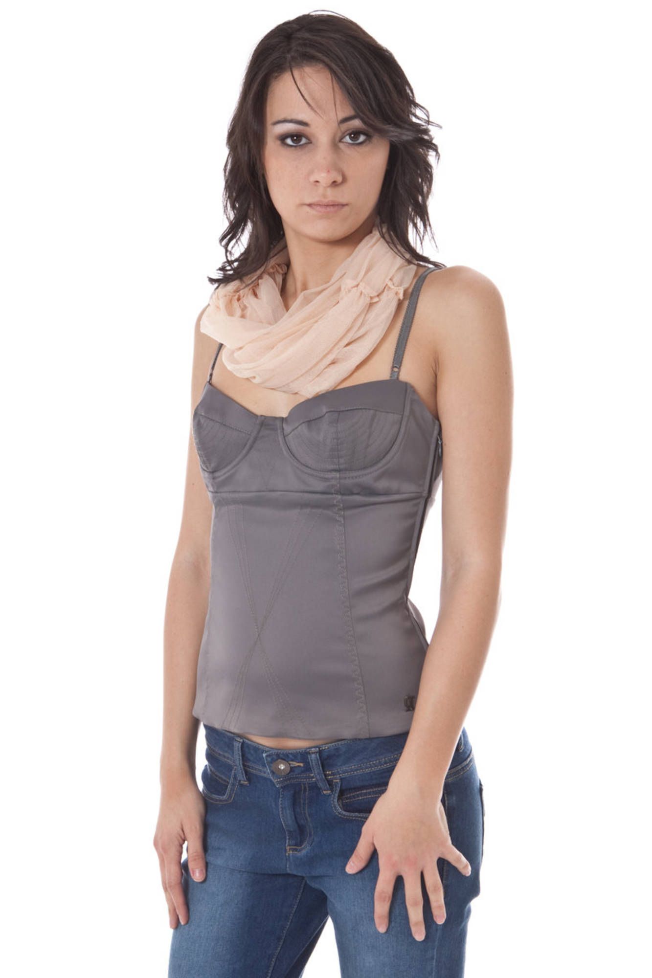 JOHN GALLIANO TOP DONNA GRIGIO - immagine 3