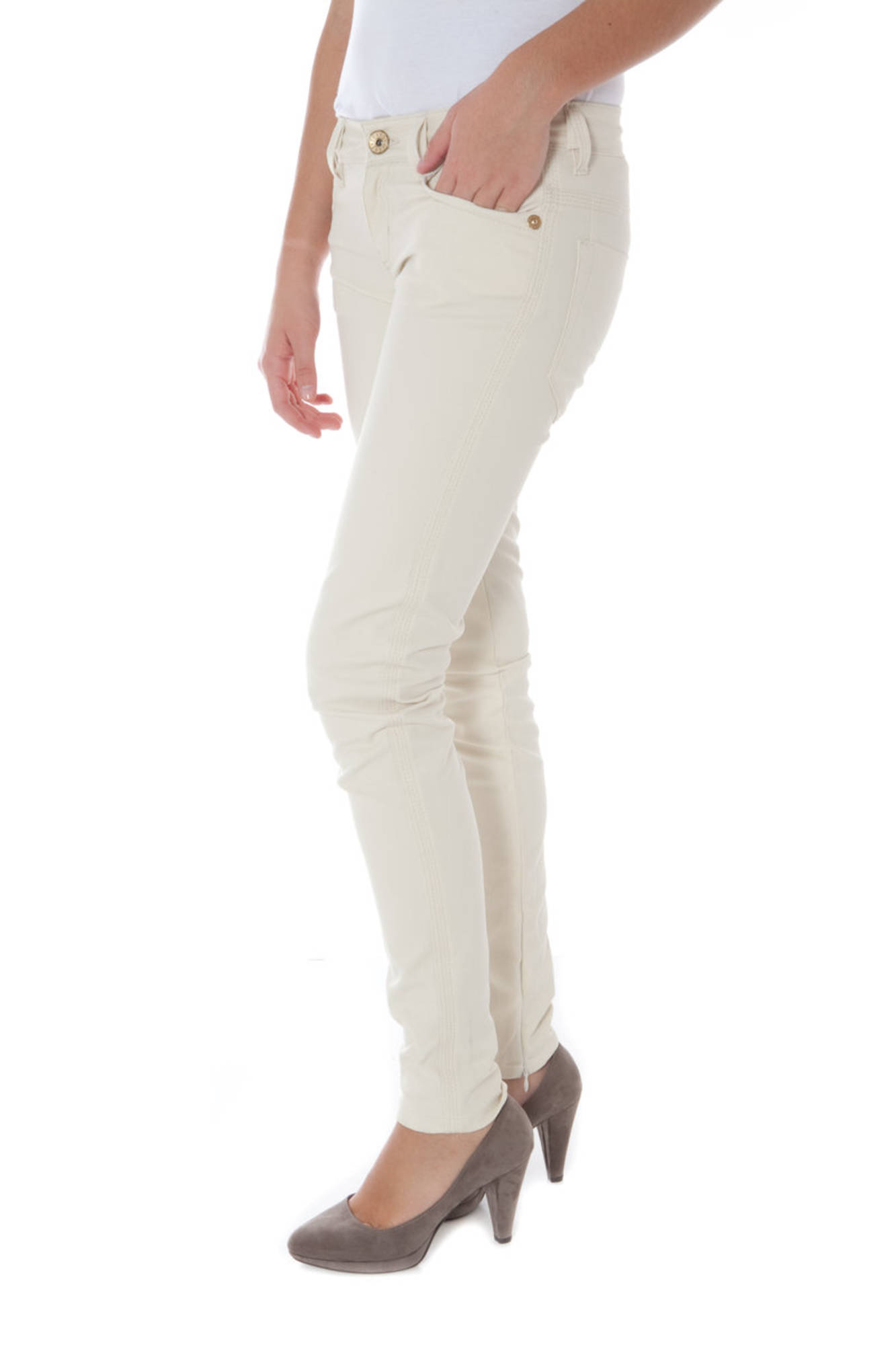 PHARD PANTALONE DONNA BEIGE - immagine 3