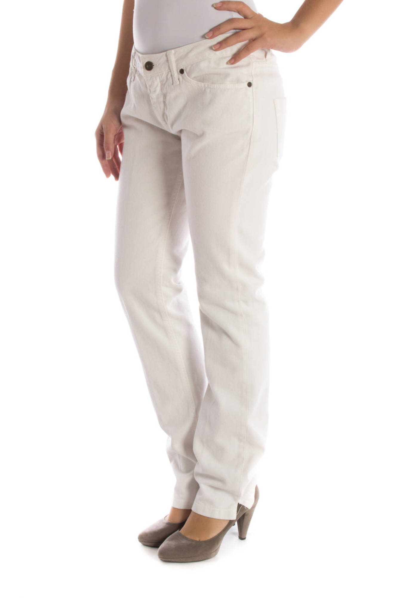 UP STAR PANTALONE DONNA BIANCO - immagine 3
