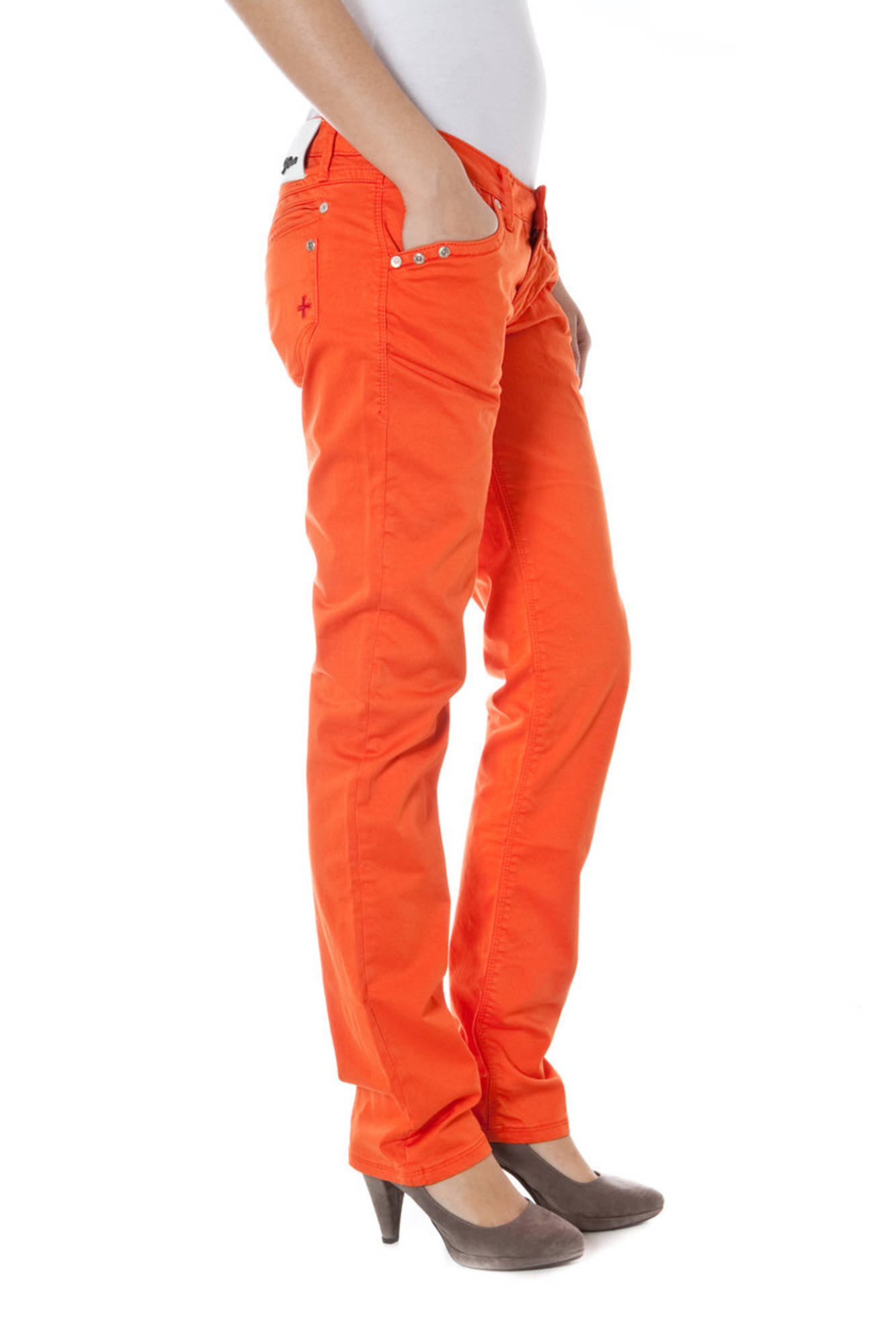 ZUELEMENTS PANTALONE DONNA ARANCIO - immagine 3