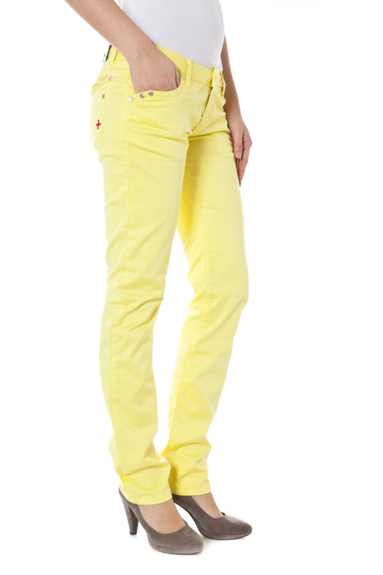 ZUELEMENTS PANTALONE DONNA GIALLO - immagine 3
