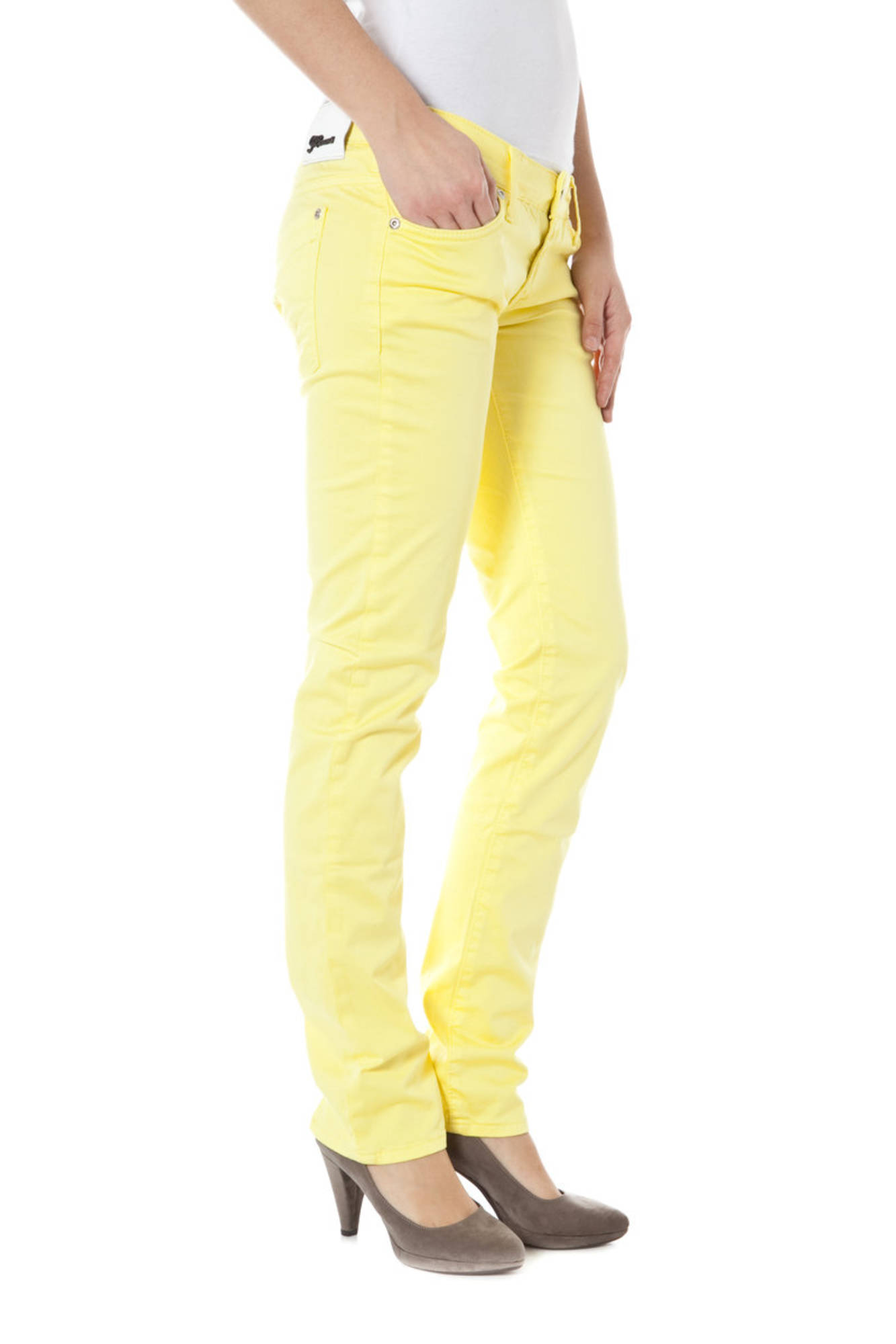 ZUELEMENTS PANTALONE DONNA GIALLO - immagine 3