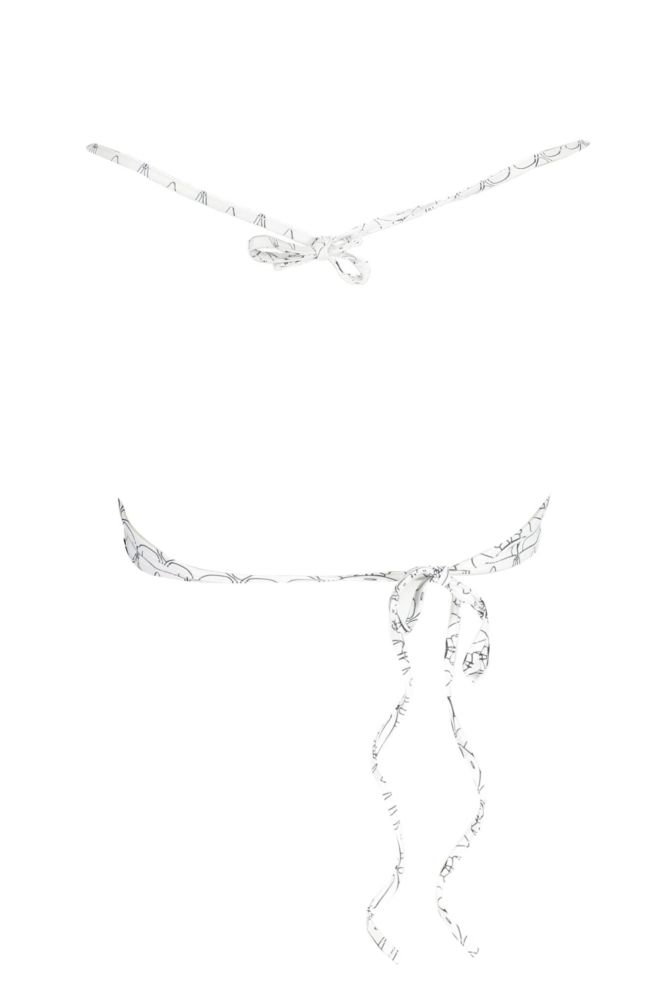 KARL LAGERFELD BEACHWEAR COSTUME PARTE SOPRA DONNA BIANCO - immagine 2