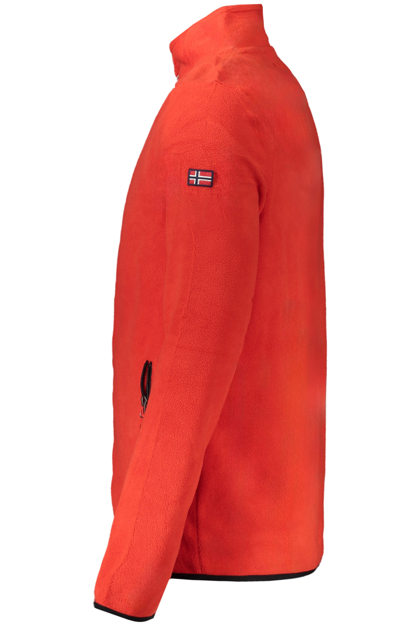 NORWAY 1963 FELPA CON ZIP UOMO ROSSO - immagine 3