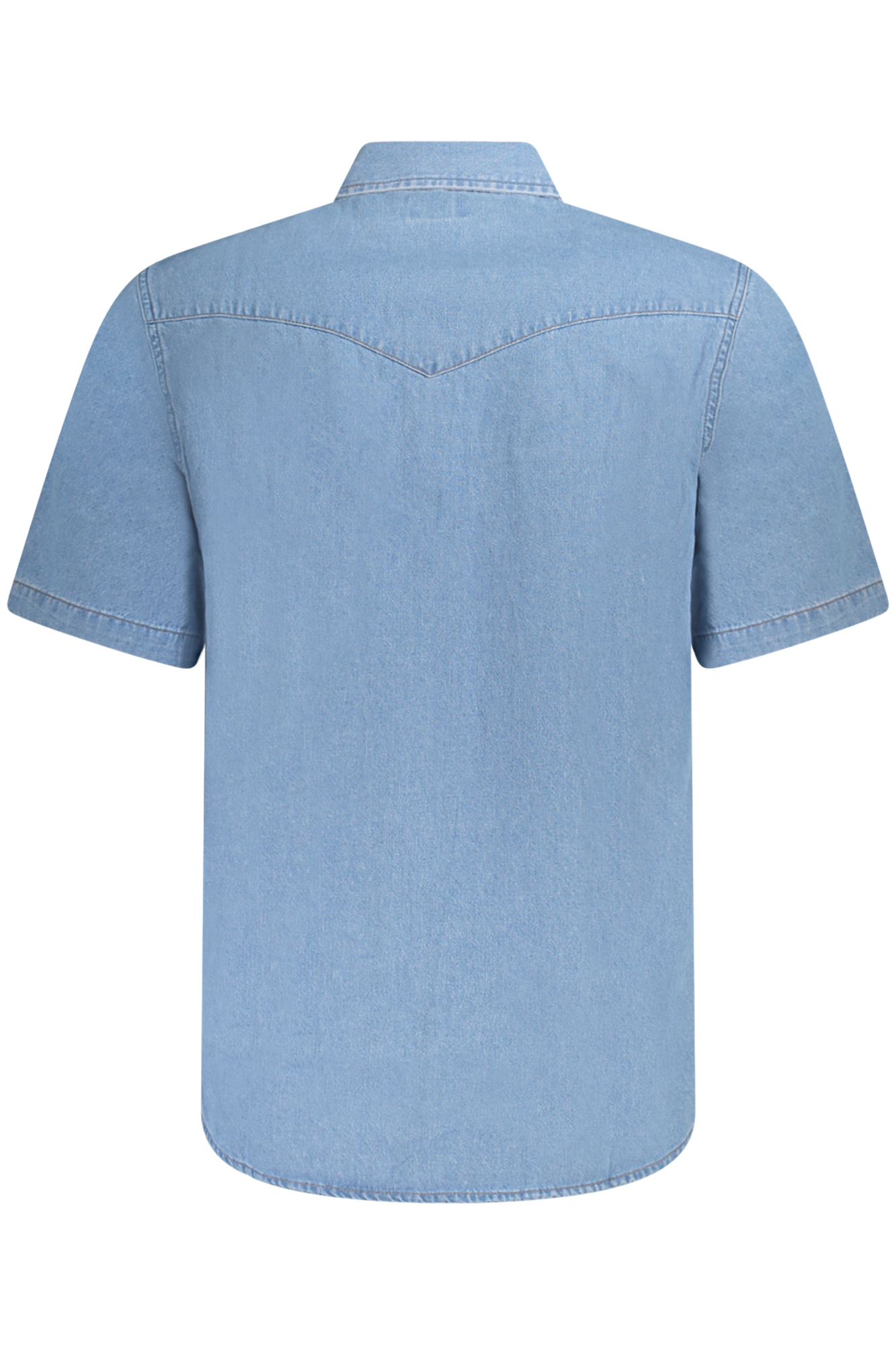 WRANGLER CAMICIA MANICHE CORTE UOMO AZZURRO - immagine 2