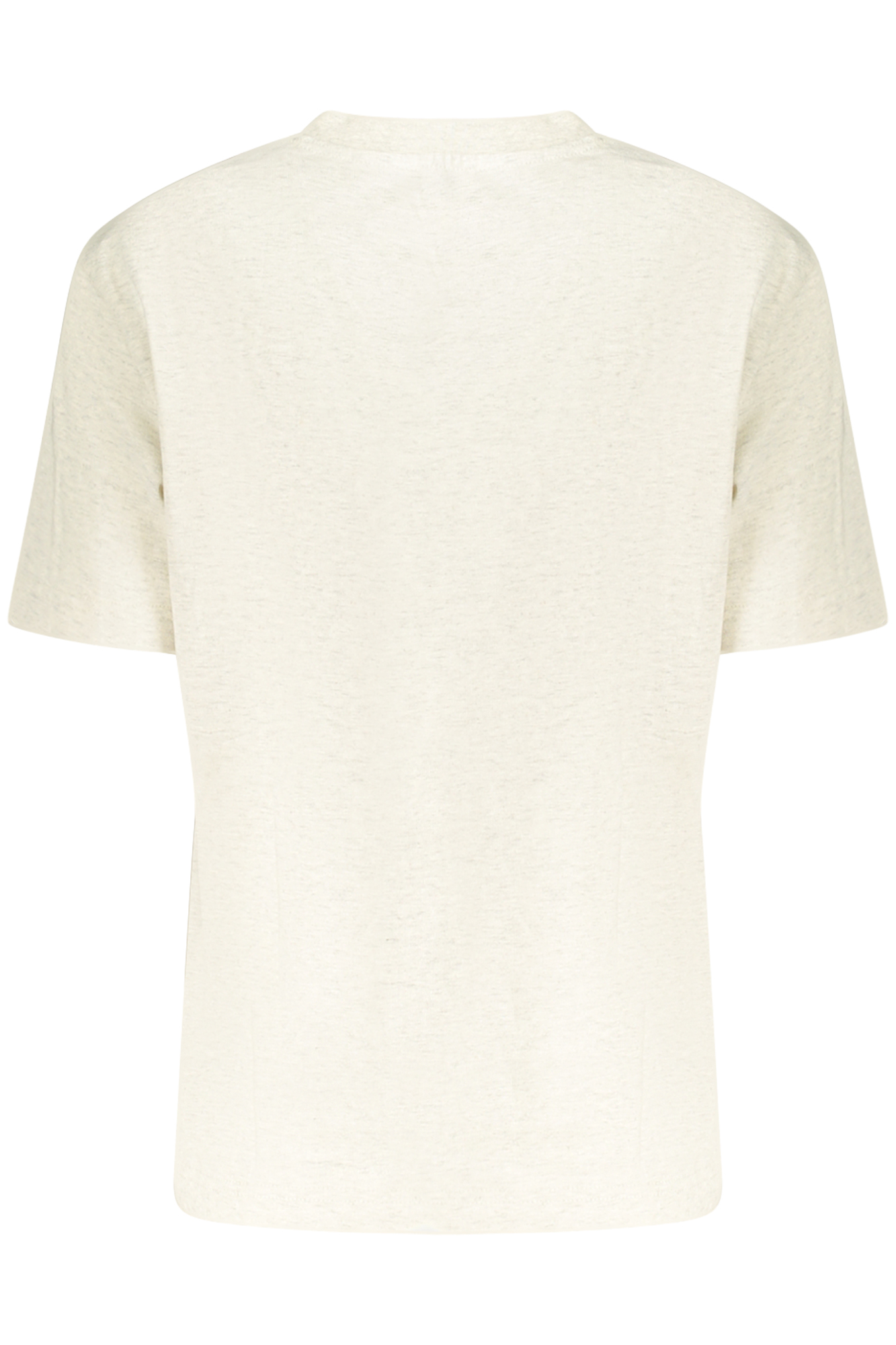 CALVIN KLEIN T-SHIRT MANICHE CORTE DONNA BEIGE - immagine 2