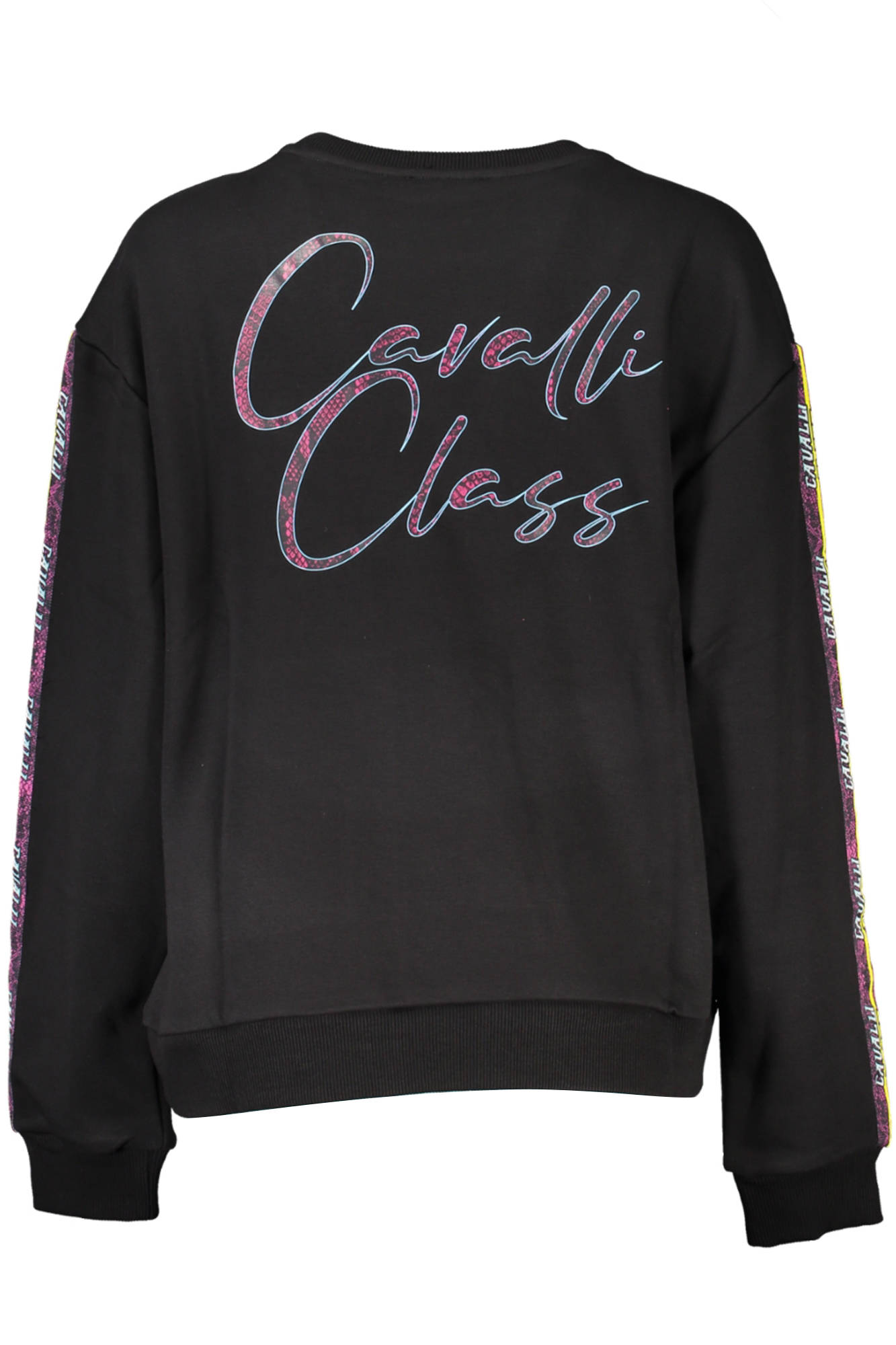 CAVALLI CLASS FELPA SENZA ZIP DONNA NERO - immagine 2