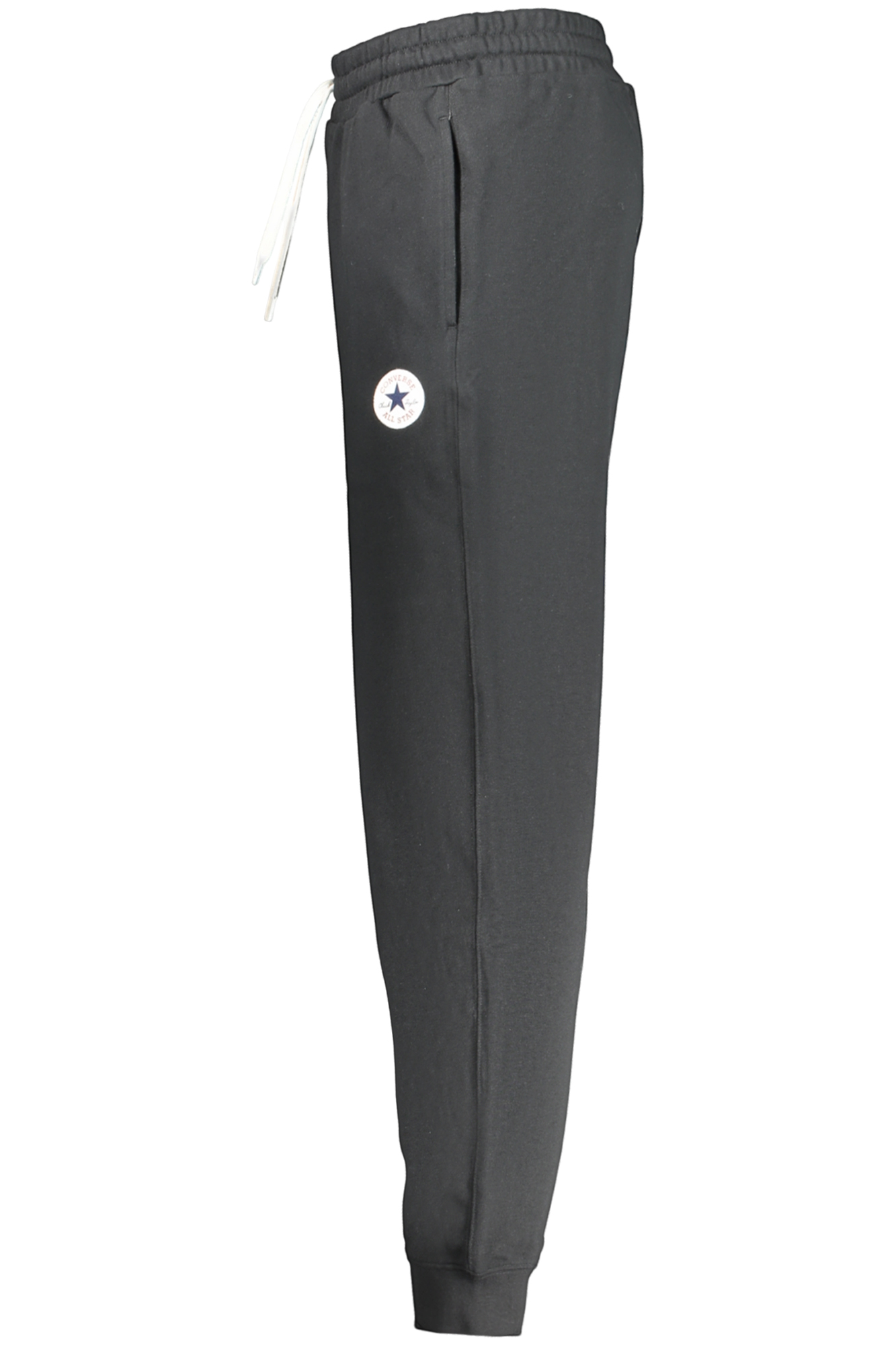 CONVERSE PANTALONE TUTA LUNGO UOMO NERO - immagine 3