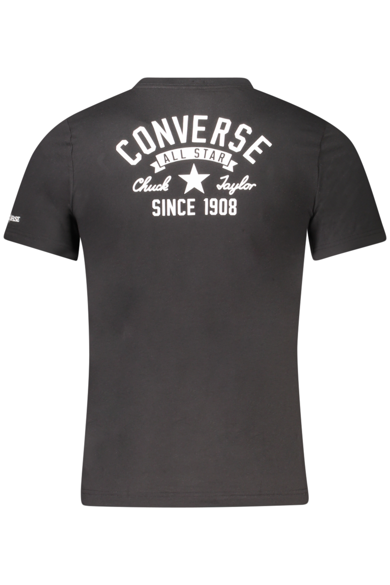 CONVERSE T-SHIRT MANICHE CORTE BAMBINO NERO - immagine 2