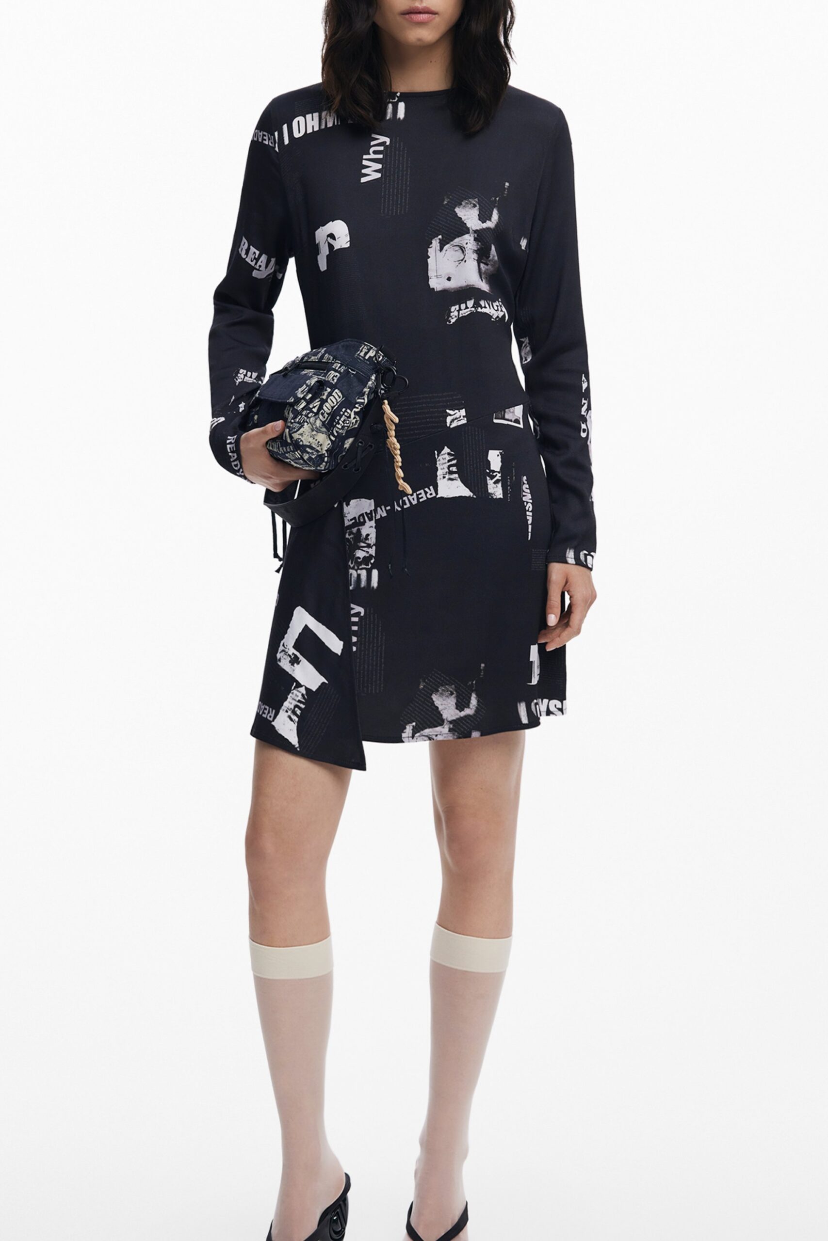 DESIGUAL ABITO CORTO DONNA NERO - immagine 3