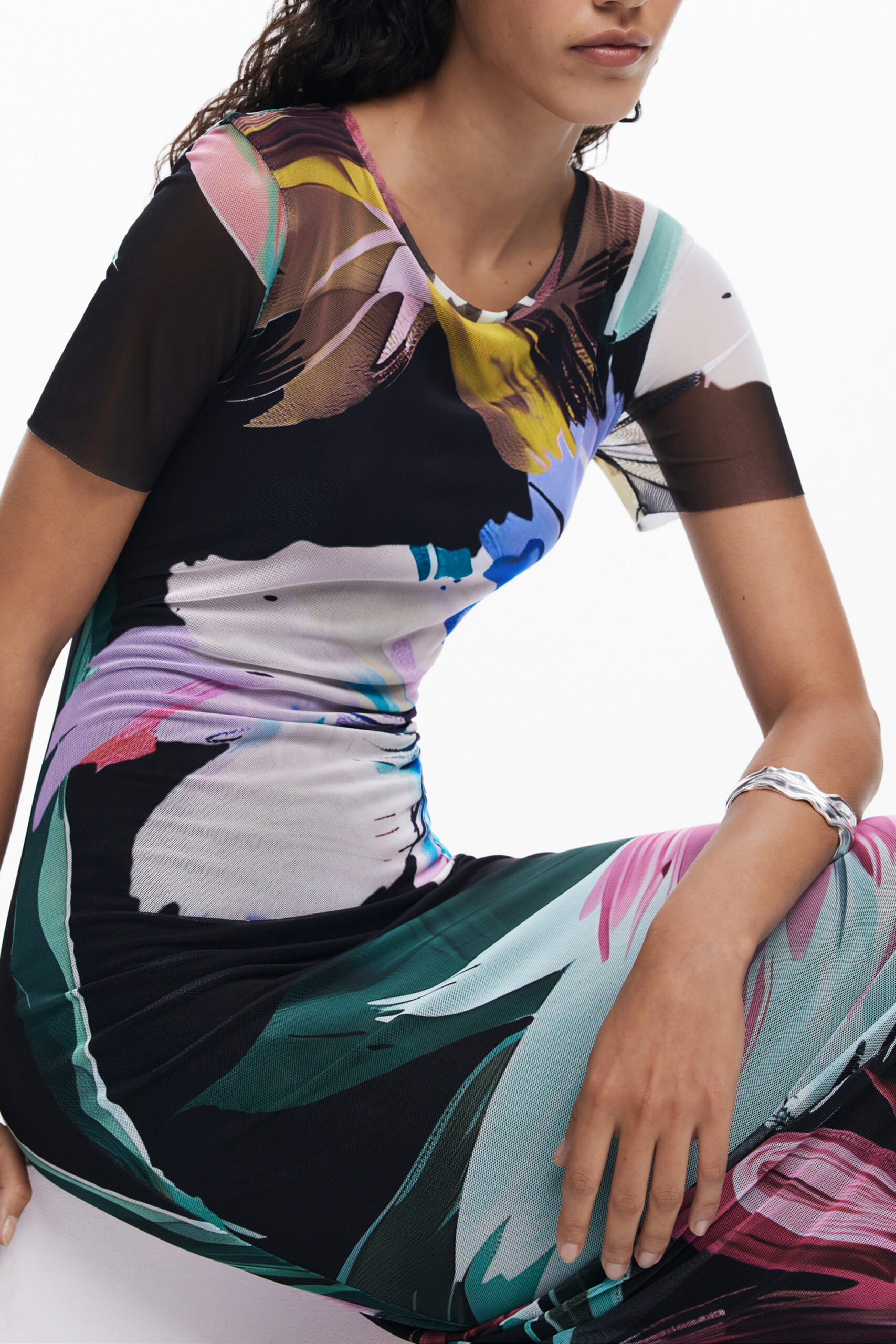 DESIGUAL ABITO LUNGO DONNA NERO - immagine 3