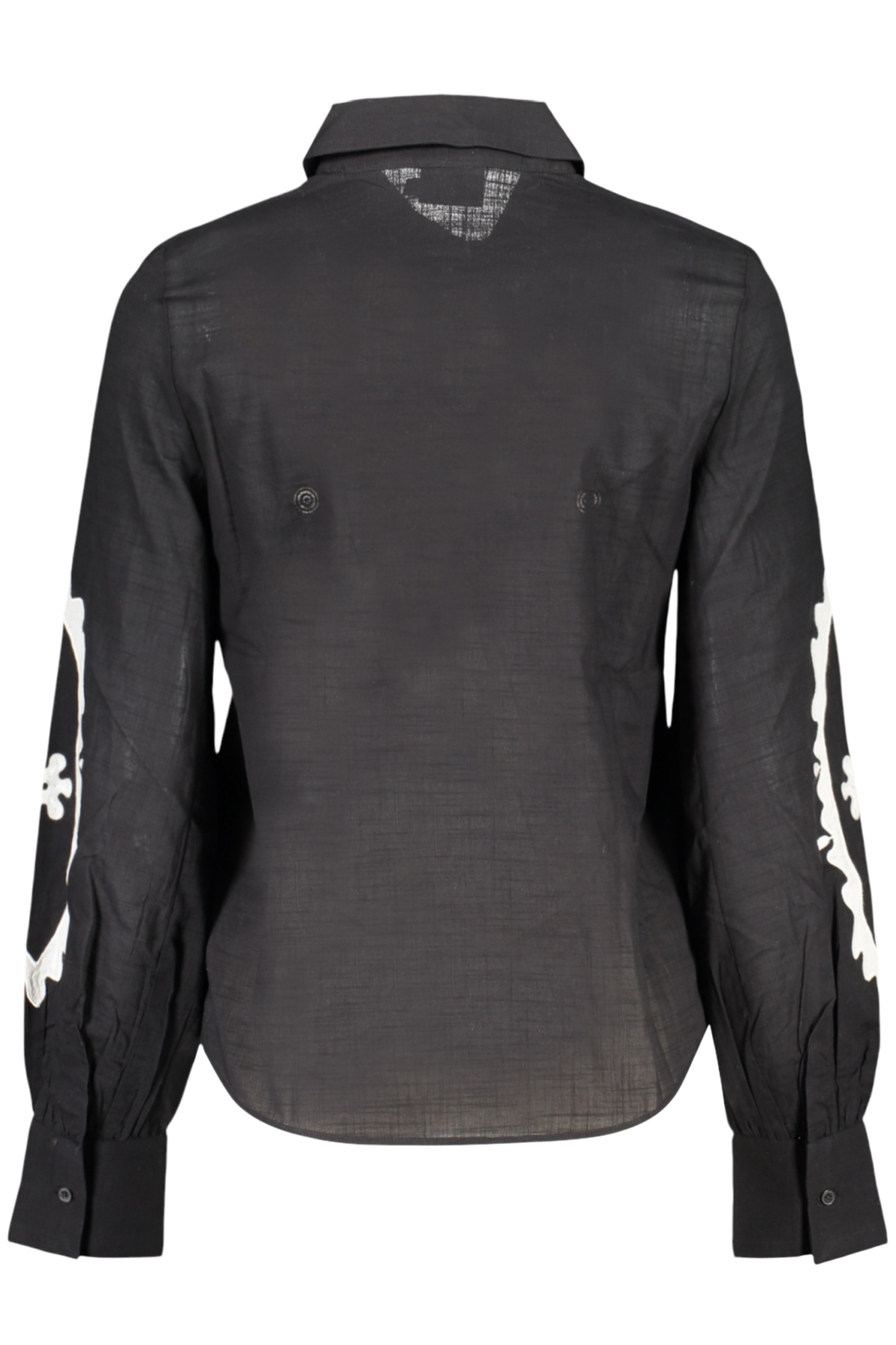 DESIGUAL CAMICIA MANICHE LUNGHE DONNA NERO - immagine 2