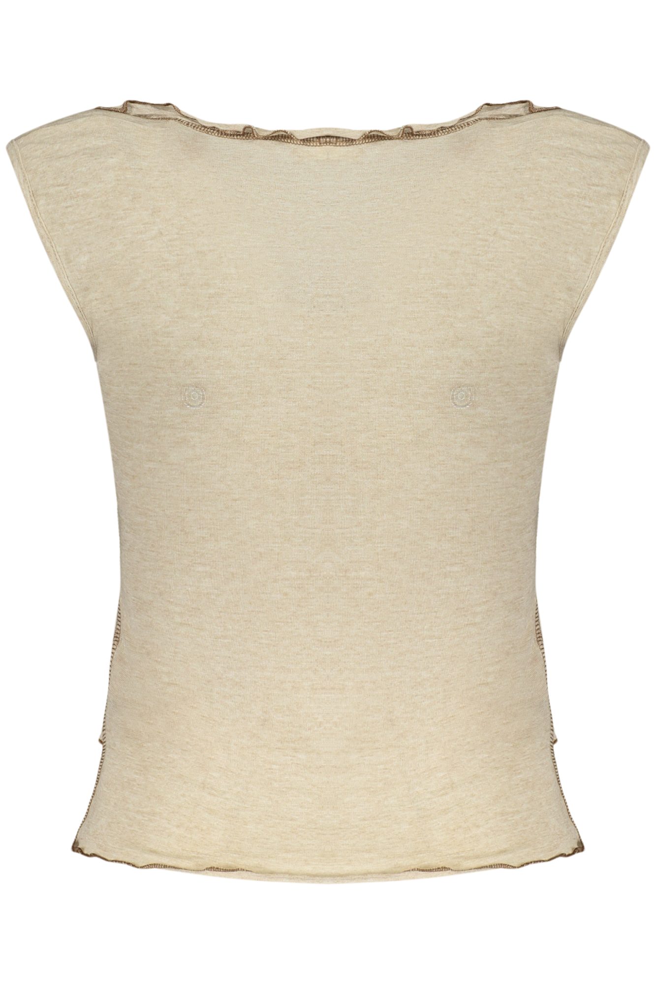 DESIGUAL CANOTTA DONNA BEIGE - immagine 2