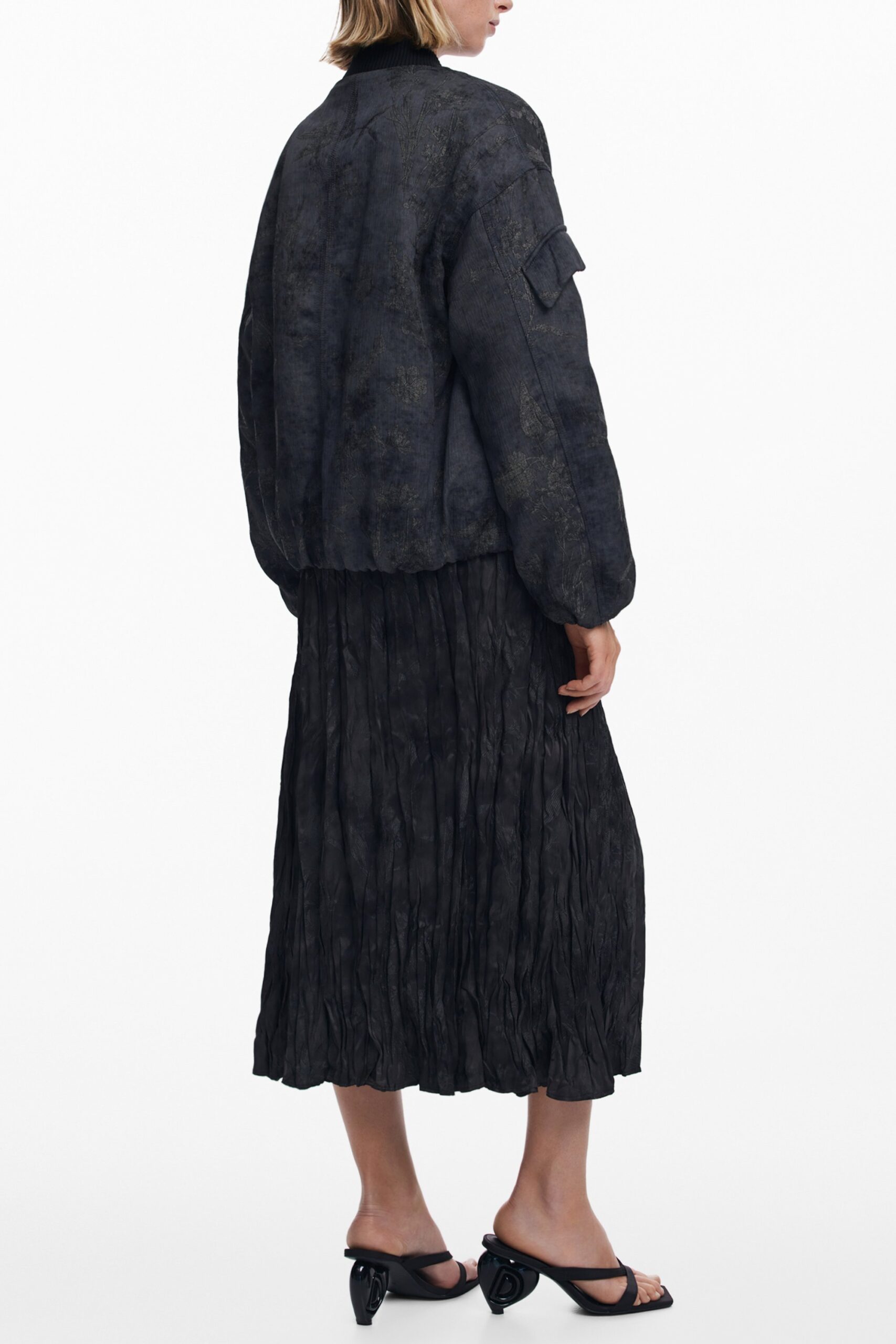 DESIGUAL GIUBBOTTO DONNA NERO - immagine 2
