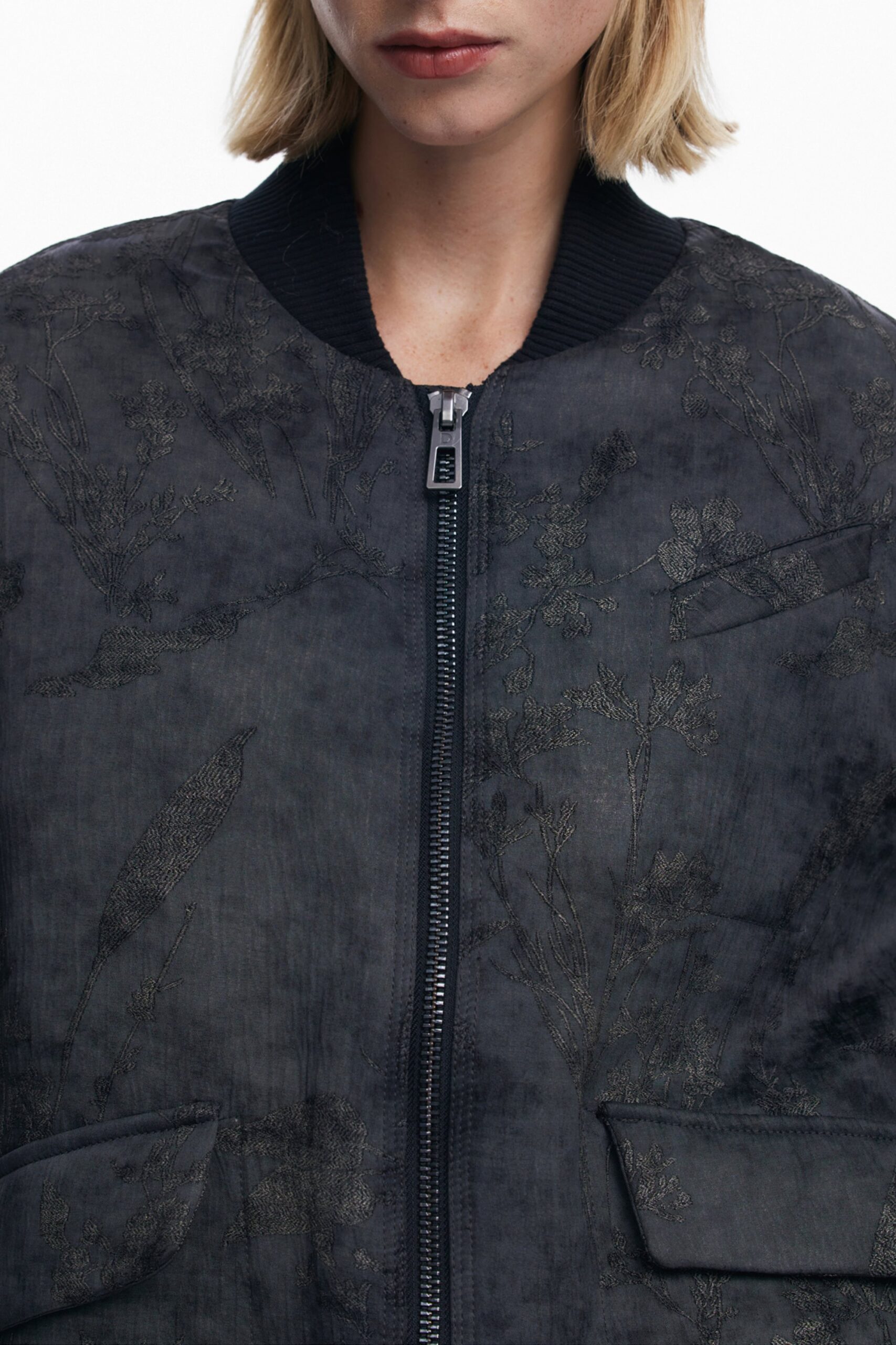 DESIGUAL GIUBBOTTO DONNA NERO - immagine 3