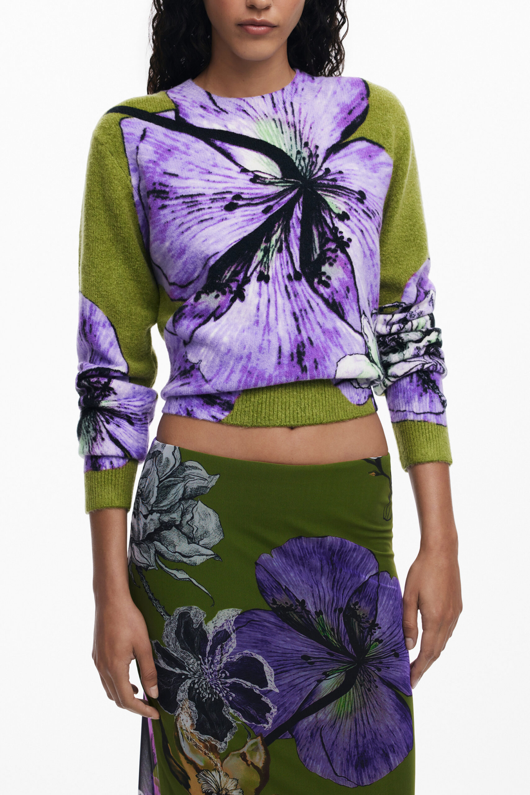 DESIGUAL GONNA LUNGA DONNA VERDE - immagine 3