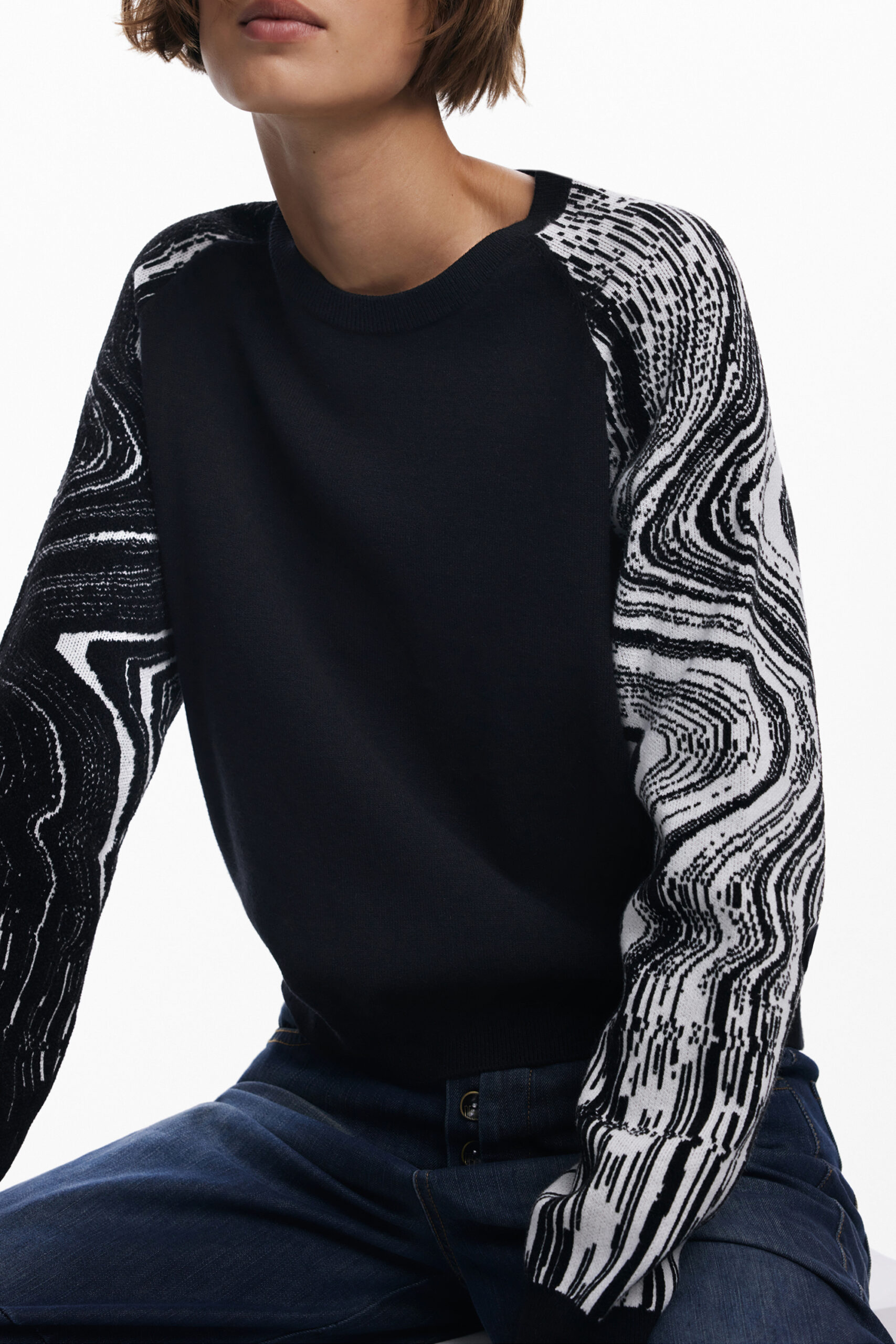 DESIGUAL MAGLIA DONNA NERO - immagine 3