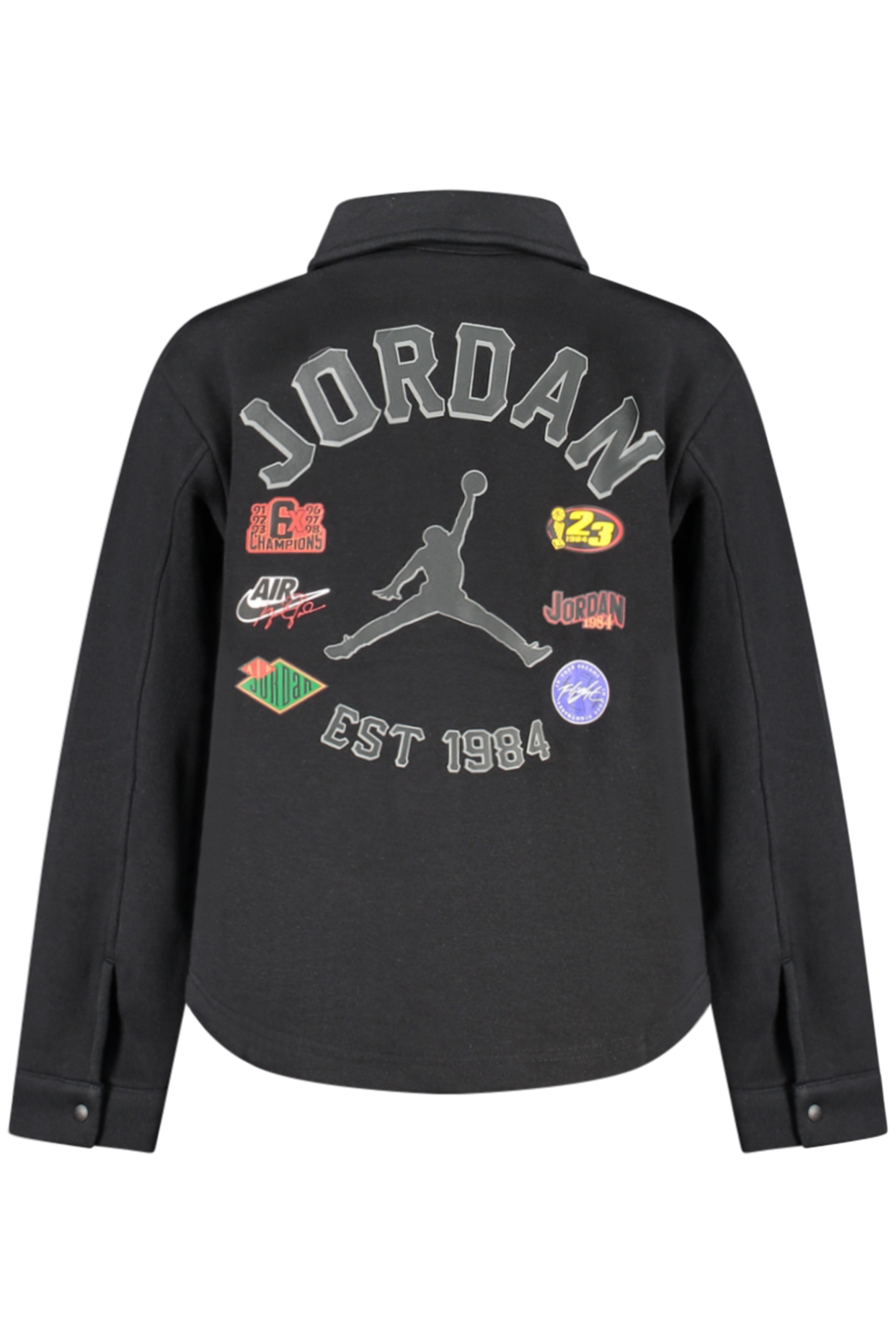 JORDAN FELPA SENZA ZIP UOMO NERO - immagine 2