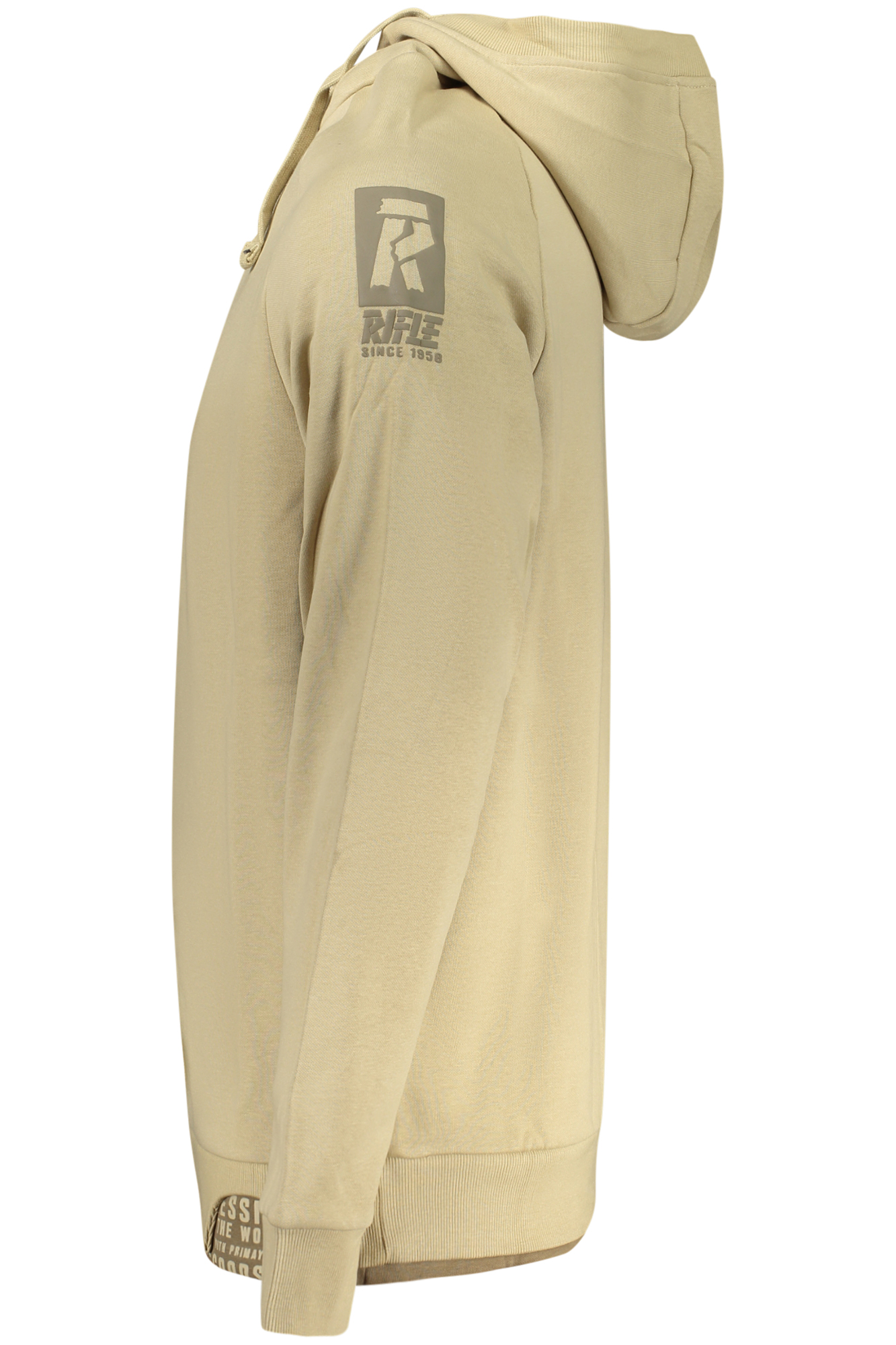 RIFLE FELPA SENZA ZIP UOMO BEIGE - immagine 3