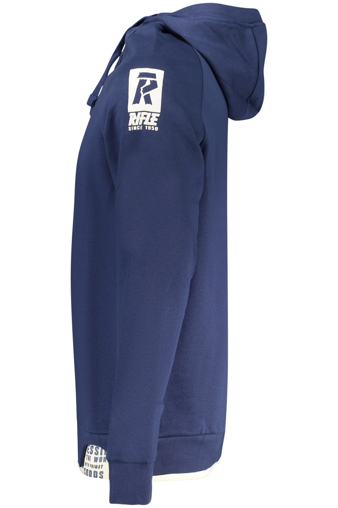 RIFLE FELPA SENZA ZIP UOMO BLU - immagine 3