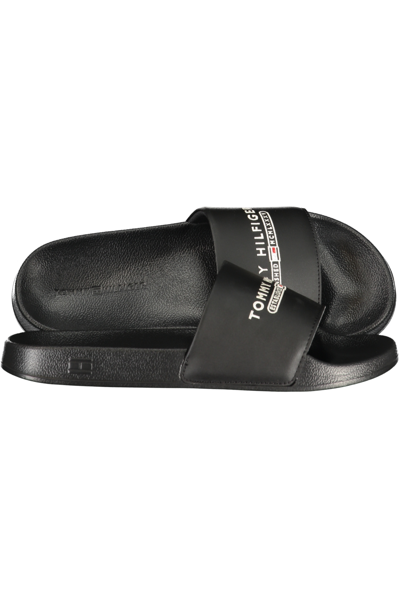 TOMMY HILFIGER CALZATURA CIABATTA UOMO NERO - immagine 2