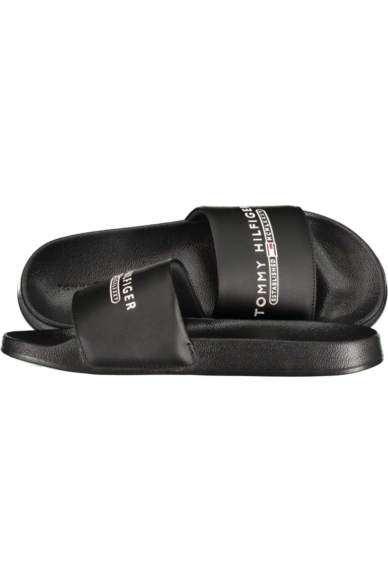 TOMMY HILFIGER CALZATURA CIABATTA UOMO NERO - immagine 3